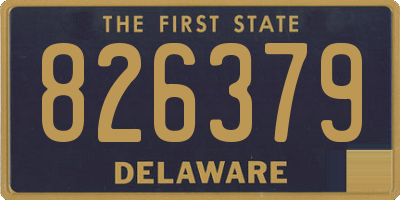 DE license plate 826379