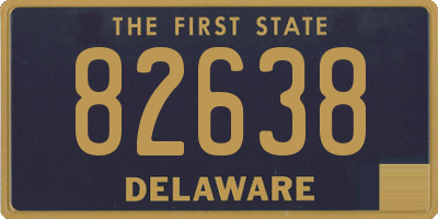 DE license plate 82638