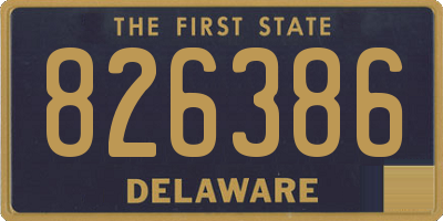 DE license plate 826386