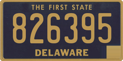 DE license plate 826395