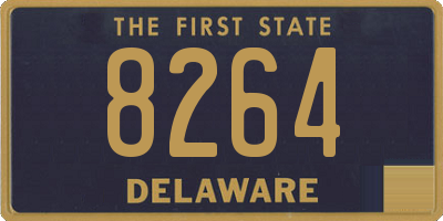 DE license plate 8264