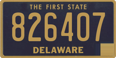 DE license plate 826407