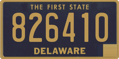 DE license plate 826410