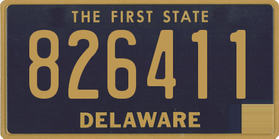 DE license plate 826411