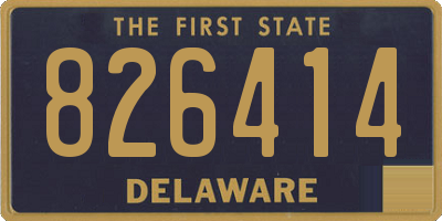 DE license plate 826414