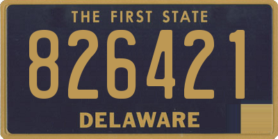 DE license plate 826421