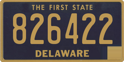 DE license plate 826422