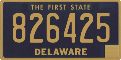 DE license plate 826425