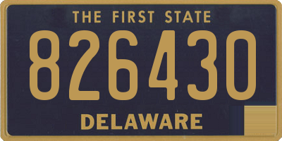 DE license plate 826430