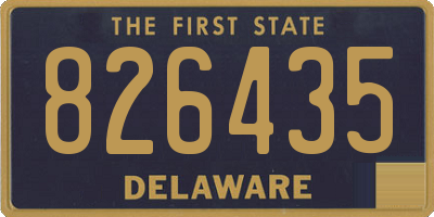 DE license plate 826435
