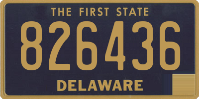 DE license plate 826436