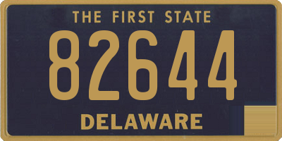 DE license plate 82644