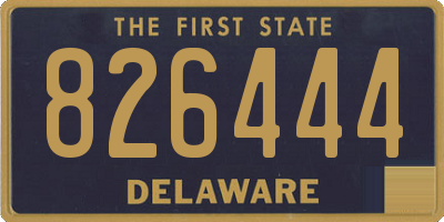 DE license plate 826444