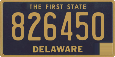 DE license plate 826450