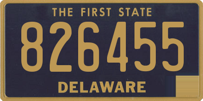 DE license plate 826455
