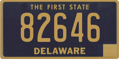 DE license plate 82646