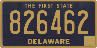DE license plate 826462