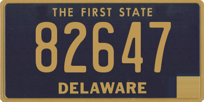 DE license plate 82647