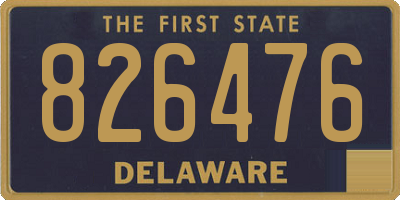 DE license plate 826476