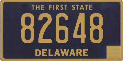 DE license plate 82648