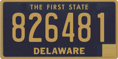 DE license plate 826481
