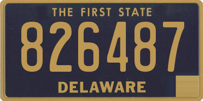 DE license plate 826487