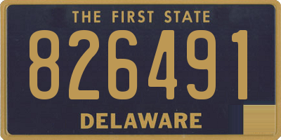 DE license plate 826491