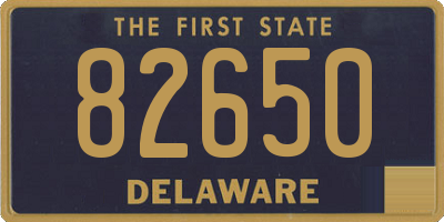 DE license plate 82650