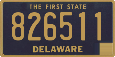 DE license plate 826511
