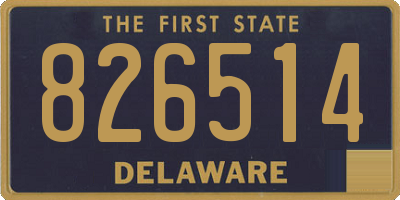 DE license plate 826514