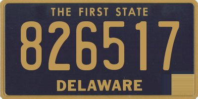 DE license plate 826517