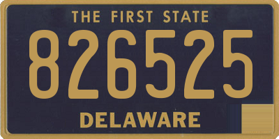 DE license plate 826525