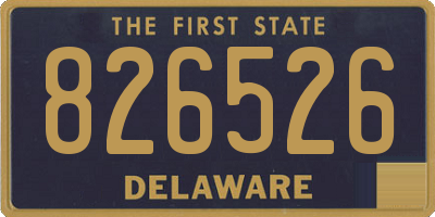 DE license plate 826526