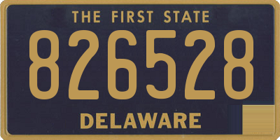 DE license plate 826528