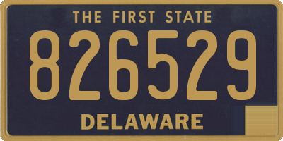 DE license plate 826529