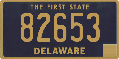 DE license plate 82653