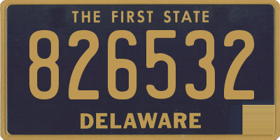 DE license plate 826532