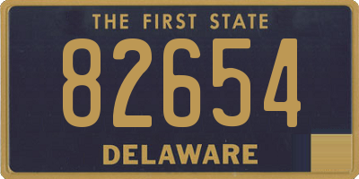 DE license plate 82654