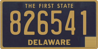 DE license plate 826541