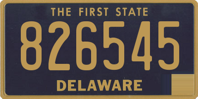 DE license plate 826545