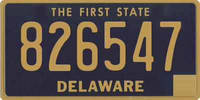 DE license plate 826547