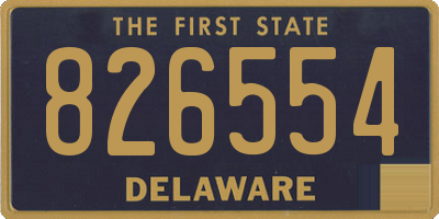 DE license plate 826554