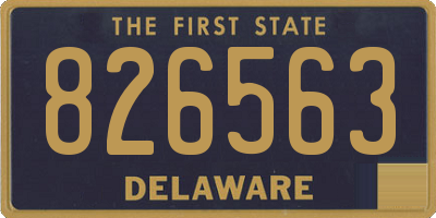 DE license plate 826563