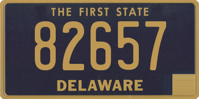 DE license plate 82657