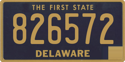 DE license plate 826572