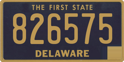 DE license plate 826575