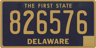 DE license plate 826576