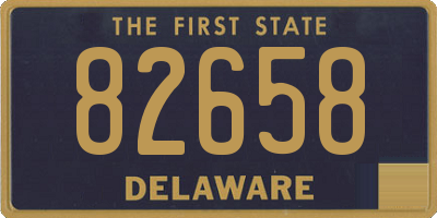 DE license plate 82658