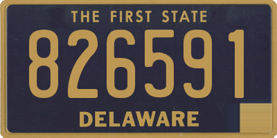 DE license plate 826591