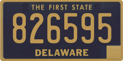 DE license plate 826595